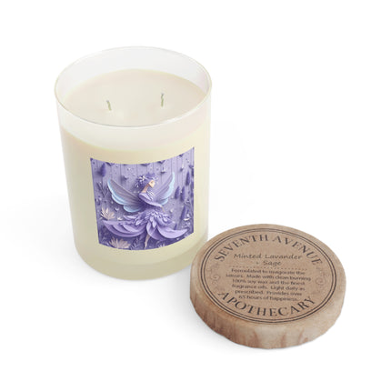 Lavender Fairy Scented Candle - Full Glass, 11oz - The White Tea & Fig, The Lavender & Sage, and The Ocean Mist & Moss