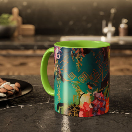 Golden Wisteria Symphony Colorful Mugs (11oz, 15oz)