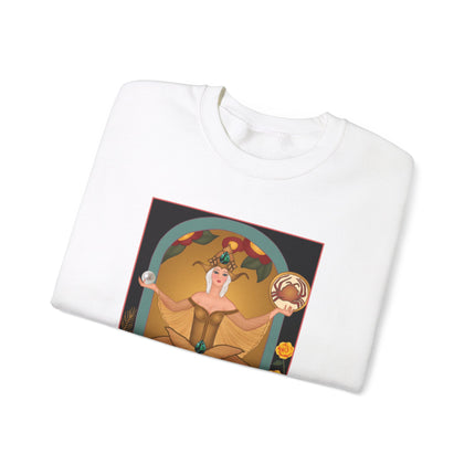 June & Pearl, Alexandrite (from the Gem Series) by Sofia Chiostri Heavy Blend™ Crewneck Sweatshirt