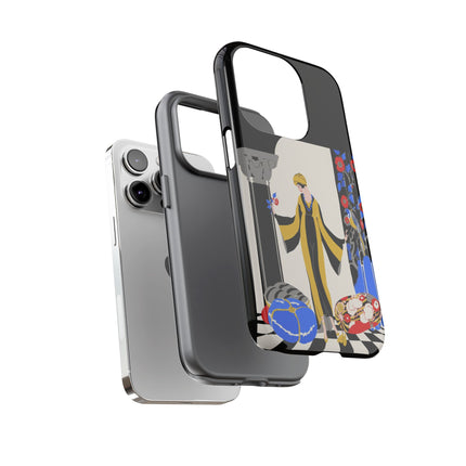 Art Deco Flapper in Yellow Robe Phone Case – Elegant Glamour & Exotic Charm