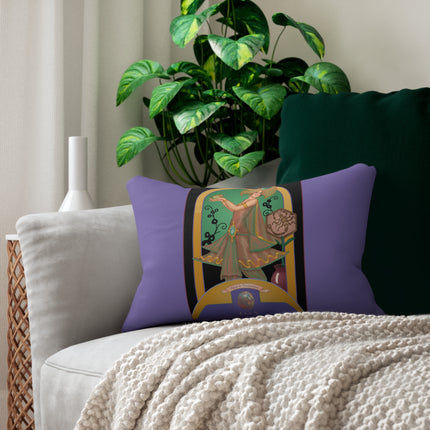 October & Opal, Tourmaline (from the Gem Series) by Sofia Chiostri Spun Polyester Lumbar Pillow
