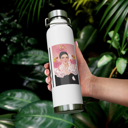 Pierrot & Fairies Dressed in Pink by Sofia Chiostri Copper Vacuum Insulated Bottle, 22oz