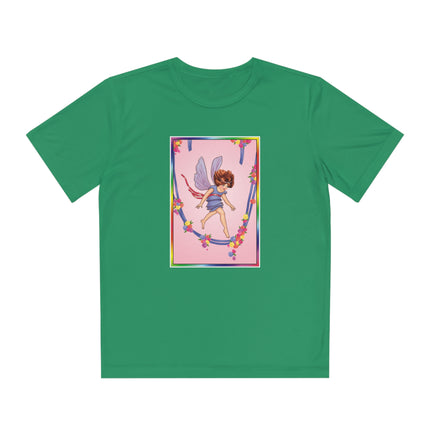 A Playful Fairy Jumps Rope Youth Competitor Tee – Magical Motion & Whimsical Joy