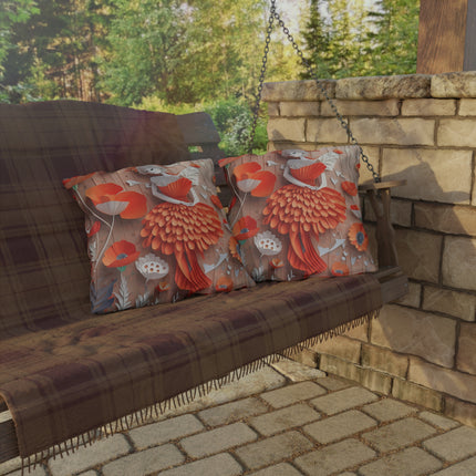 Poppy Fairy Outdoor Pillows