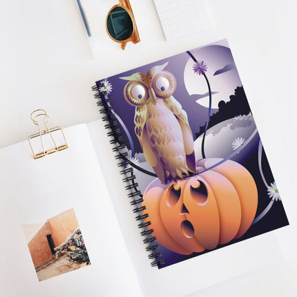 The Startled Pumpkin Spiral Notebook - Ruled Line