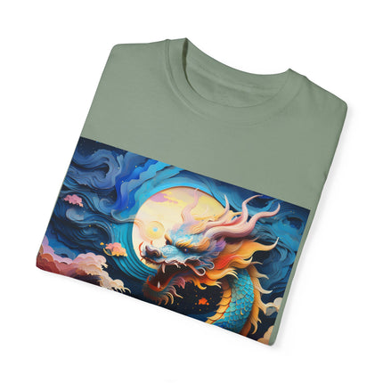 A Dragon's Ascent Unisex Garment-Dyed T-shirt