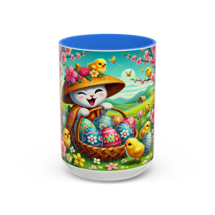 Geisha Kitten’s Easter Delight Colorful Mugs (11oz, 15oz)