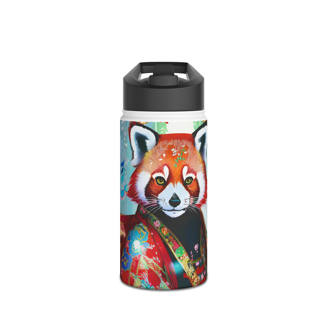 Cybernetic Red Panda Stainless Steel Water Bottle