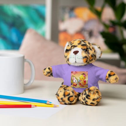 Whimsical Springtime Exchange Stuffed Animals with Tee