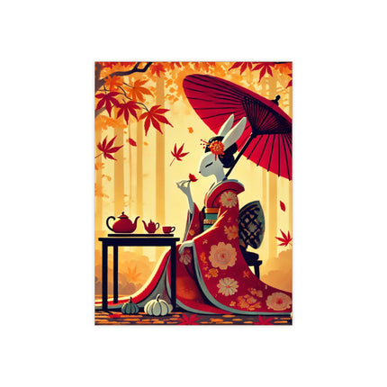 Theatrical Harvest Rabbit Ceramic Tile