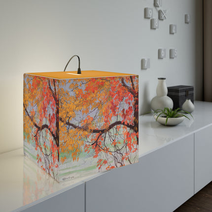 Autumn leaves by Edward Okuń Light Cube Lamp