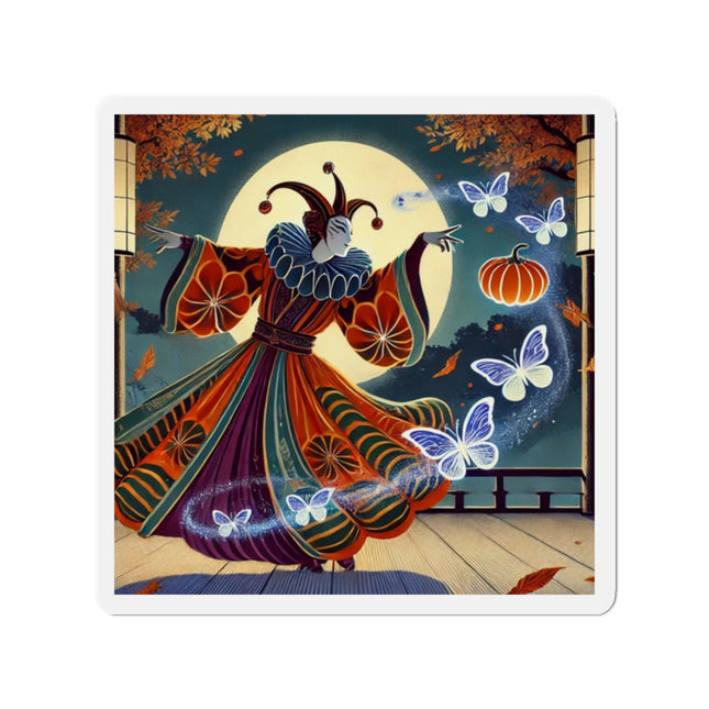 Court Magician with Ghost Butterflies Die-Cut Magnets (5 Sizes)