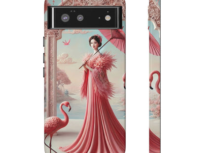 Petals, Porcelain, and Flamingos Phone Cases