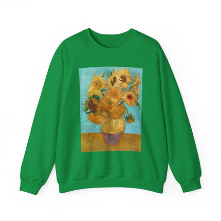 Vase with Twelve Sunflowers by Vincent Van Gogh Heavy Blend™ Crewneck Sweatshirt