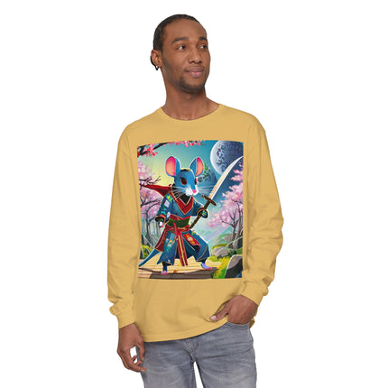 Cyber Samurai Rat Long Sleeve T-Shirt