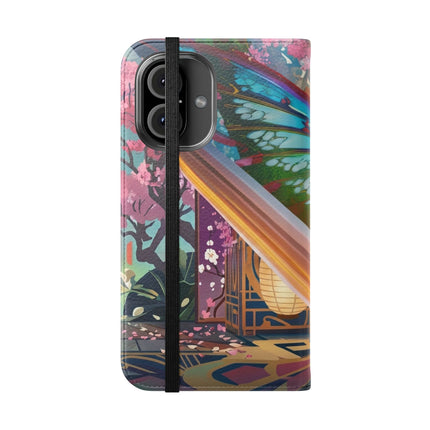 🦊🦋 Cyber Kitsune Butterfly Guardian Phone Case – Neon Magic & Digital Dreams
