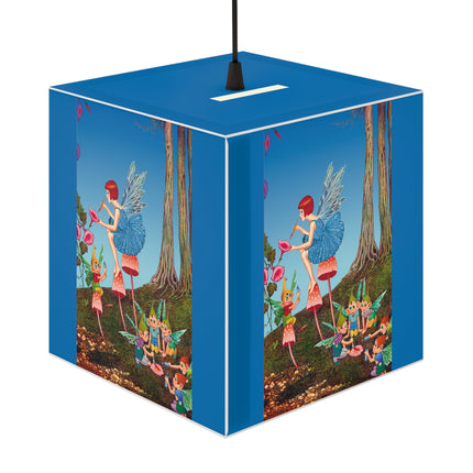 Periwinkle Painting the Petals Ida Outhwaite Light Cube Lamp
