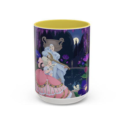The Moonlit Garden Serenade Colorful Mugs – Art Deco Musical Elegance