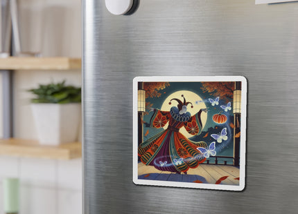 Court Magician with Ghost Butterflies Die-Cut Magnets (5 Sizes)