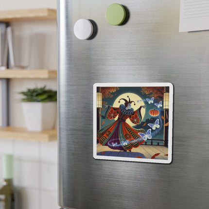 Court Magician with Ghost Butterflies Die-Cut Magnets (5 Sizes)
