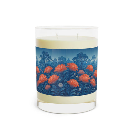 🌺🩰 The Scarlet Blossom Garden Ballerina Scented Candle – Art Deco Floral Ballet