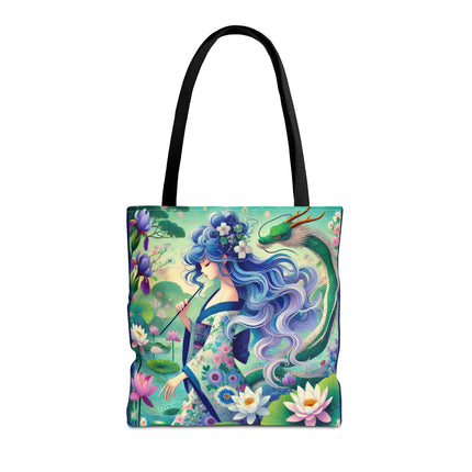 Fairy of the Koi Pond Tote Bag – Mystical Harmony & Pond Enchantment