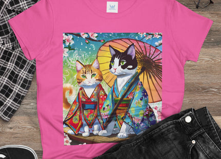 Kimono Kitties Cotton Tee