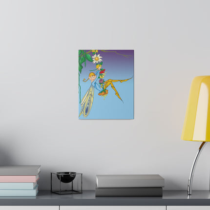 Whimsical Fairy Swing – Lydia Hine’s Enchanted Art Deco Illustration