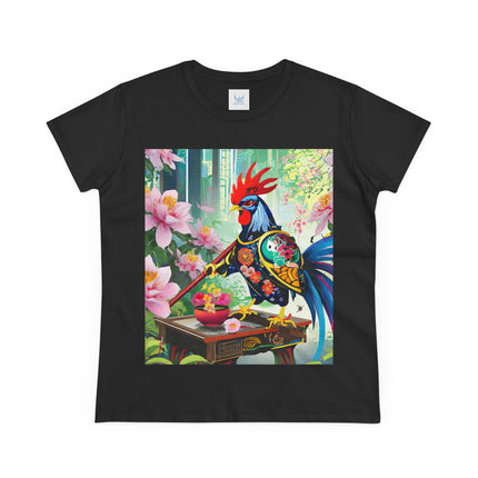 Cyberpunk Rooster Cotton Tee