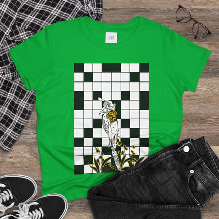 The Crossword Women's Midweight Cotton Tee