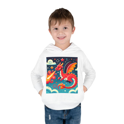 Starry Sky Dragon Toddler Pullover Fleece Hoodie