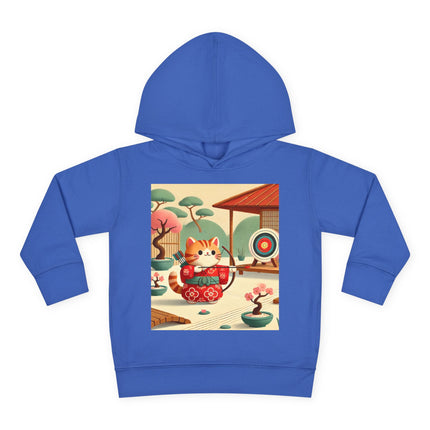 Archer Kitten in the Zen Garden Toddler Pullover Fleece Hoodie