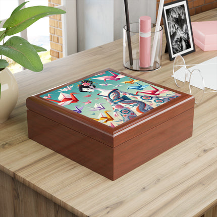 Origami Crane Jewelry Box