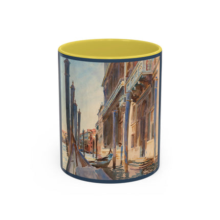 Gondola Moorings on the Grand Canal by John Singer Sargent Colorful Mugs (11oz, 15oz)