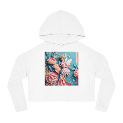 Peony Fairy Cropped Hooded Sweatshirt