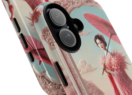 Petals, Porcelain, and Flamingos Phone Cases