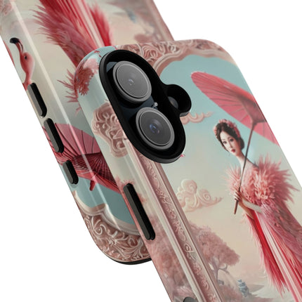 Petals, Porcelain, and Flamingos Phone Cases