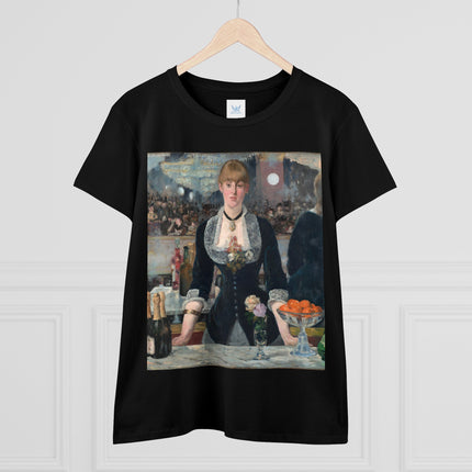 A Bar at the Folies-Bergère by Edouard Manet Women's Midweight Cotton Tee