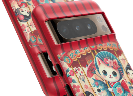 Geisha Kitten's Enchanted Carousel Phone Cases
