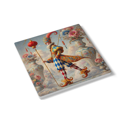 The Ornamental Jester Ceramic Coaster