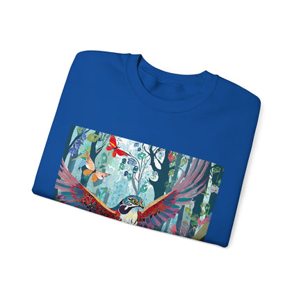Colorful Raptor Unisex Heavy Blend™ Crewneck Sweatshirt