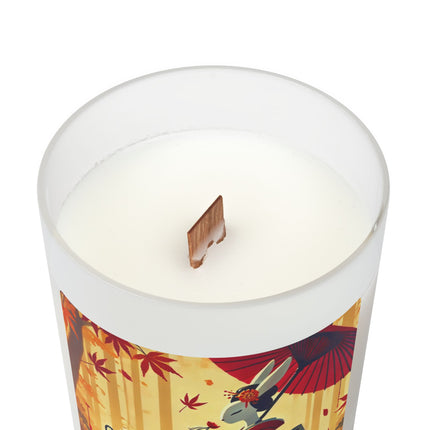 Theatrical Harvest Rabbit Frosted Candle