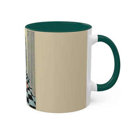 Cadmus Beheld a Female Figure by Virginia Frances Sterrett Colorful Mugs, 11oz