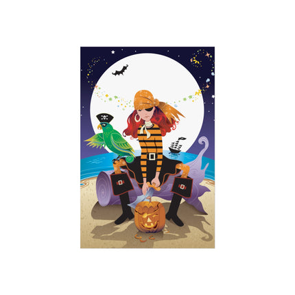 Moonlit Pirate Halloween Fine Art Posters