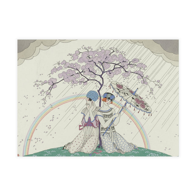 L’Arc-en-Ciel by George Barbier Postcard Bundles (envelopes included)