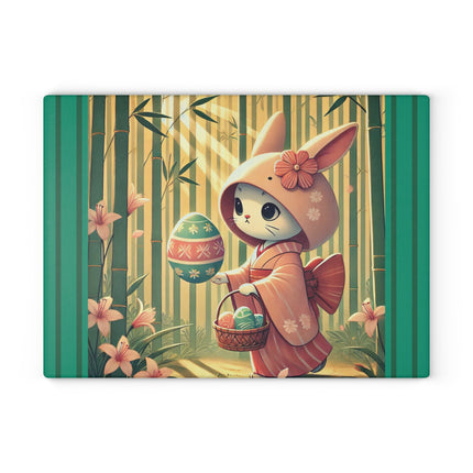 Geisha Kitten’s Easter Glass Cutting Board