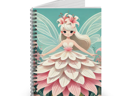 Lily Fairy in Bloom Spiral Notebook - Ruled Line