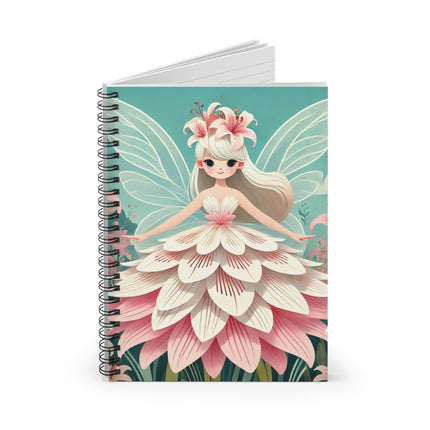 Lily Fairy in Bloom Spiral Notebook - Ruled Line