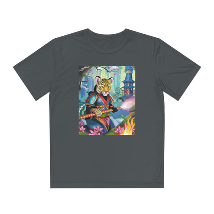 Cyberpunk Leopard Youth Competitor Tee
