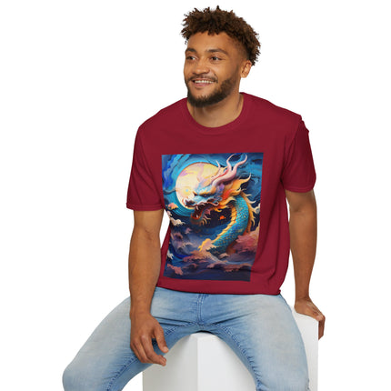 🐉⚡ Dragon of the Tempest Softstyle T-Shirt – Mythic Power & Elemental Majesty